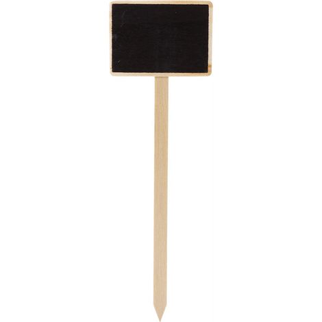 Lot de 10 mini tableaux noirs en bois, étiquettes pour fleurs et plantes de jardin, décorations de jardin (1/5)
