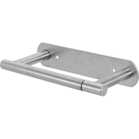 Porte-rouleau WC, inox 304, argenté, pivotant, pour toilettes (1/5)