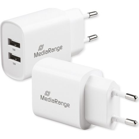 MEDIARANGE USB-Lader MRMA114, 12W, 2x USB-A