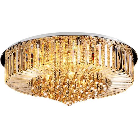 Lampadario Di Cristallo, Lampada Da Soffitto Di Lusso Oro Lampada Luster Candeliere Lampada Da Tavolo Da Pranzo, Vintage Lampada Da Parete Interna Per Soggiorno Camera Da Letto Illuminazione Del Corri