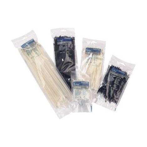 ABB TY5275MX TY5275MX Fascetta per cavi 457 mm 6.90 mm Nero con linguetta metallica 50 pz. (1/2)