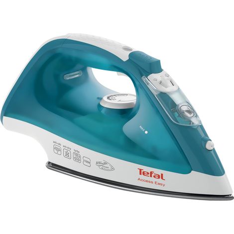 Tefal FV153 Dampfbügeleisen Keramik-Bügelsohle 2000 W Türkis, Weiß