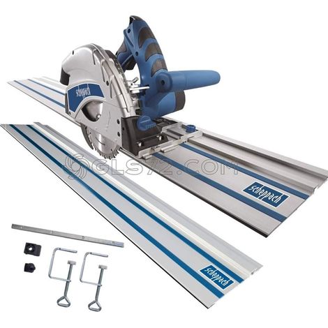 SCHEPPACH PL55 SIERRA CIRCULAR + 2800 MM GUÍA PISTA + KIT ACCESSORIOS (1/5)