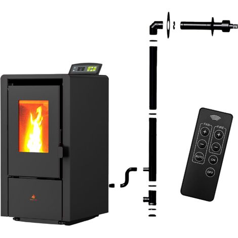 Poêle à granulés Étanche EMMA 6 kW + kit conduit ventouse - (1/5)