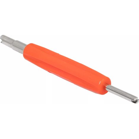 MJW Doppelseitiger Reifenventilschraubendreher rot