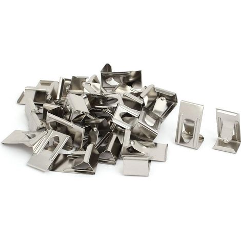 Crochet Cadre Photo Pince 26mmx14mm Métal Ton Argent 30pcs (1/3)