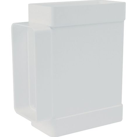 Raccordo a t rettangolare 55x110mm bianco per cappe