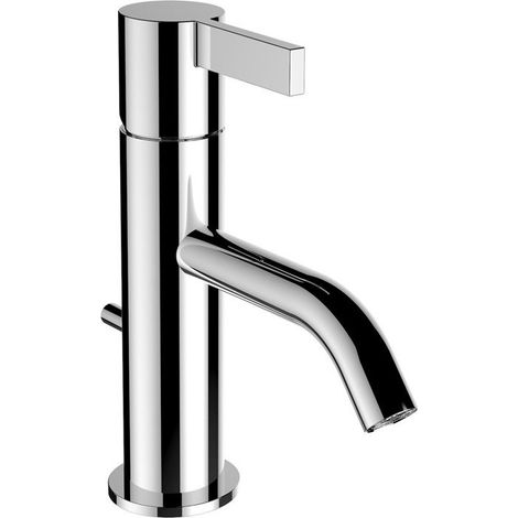 Mitigeur monocommande de lavabo KARTELL avec robinet d'évacuation chromé LAUFEN