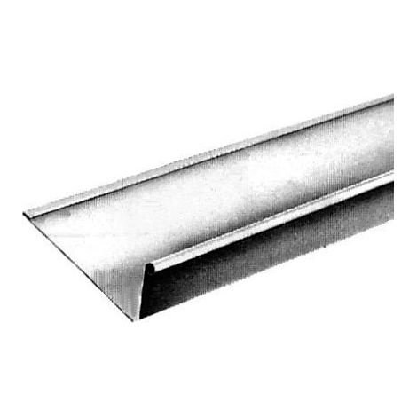 Nantaise-Rinne mit Anthrazit-Zink-Klammer - Wulst 14 - Entwicklung 33 - 80 x 220 mm - Stärke 0,65 mm - 4 m - 204903000 (1/3)