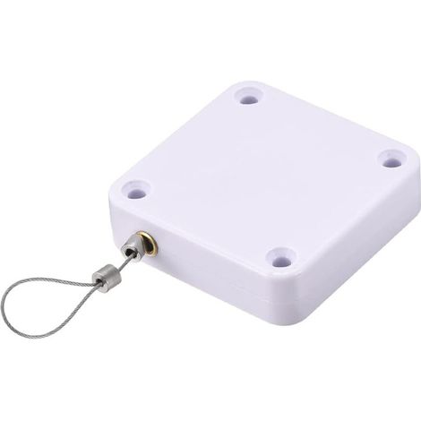 Ferme-porte automatique à tension 800G avec boîtier antivol pour câble en acier de 1,2 m (blanc) (1/5)