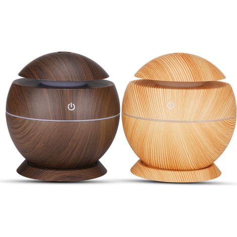 Diffuseur ultrasonique 130ml – USB, veilleuse 7 couleurs, aromathérapie maison / bureau, petite taille, cadeau Fête des Mères simple & efficace (1/5)