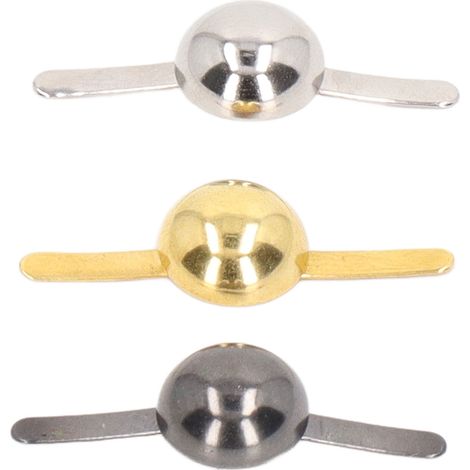 Clou à bulle en fer de 10 mm, tête ronde, clou à deux pointes pour la fabrication d'objets artisanaux, d'accessoires, de chaussures, de chapeaux et de vêtements. (1/5)