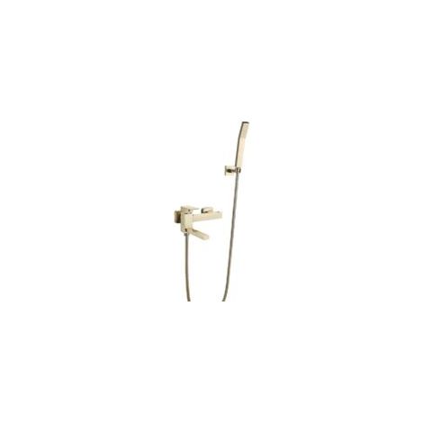 Rubinetto per vasca da bagno SJQKA, rubinetto per vasca da bagno a parete in ottone spazzolato color oro, rubinetto per vasca da bagno in ottone, doccia calda e fredda, rubinetto per vasca da bagno a (1/4)