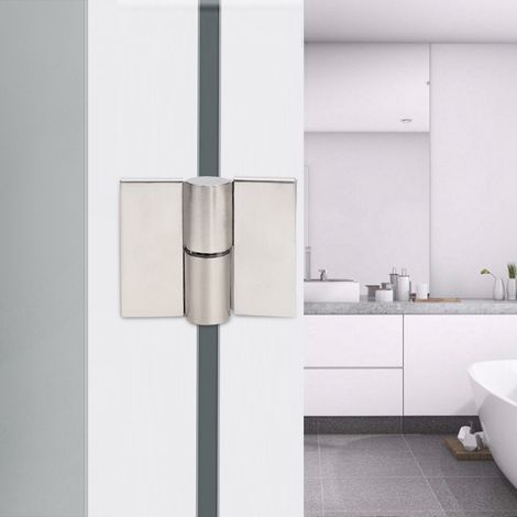 Un ensemble de 2 charnières pour cloison de toilette, charnières 3018 (1/4)
