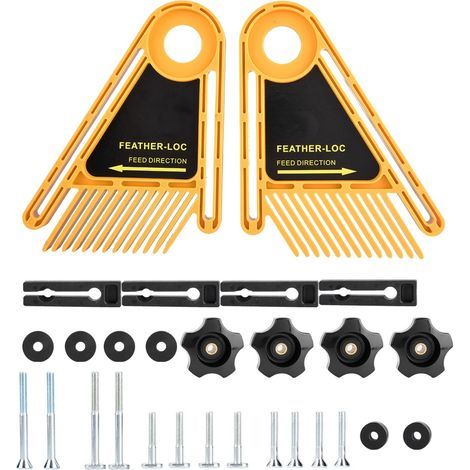 Double guide en plastique pour scie de table et défonceuse, accessoire de travail du bois (1/5)