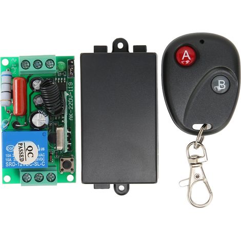 Interrupteur sans fil 433MHz 10A 1CH pour portail, porte de garage et barrières, AC 220V (1/5)
