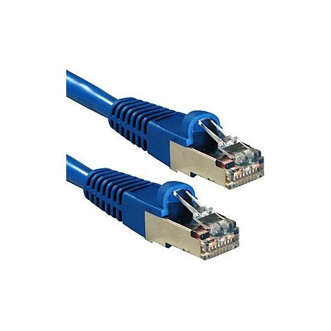 LINDY 47153 RJ45 Câble réseau, câble patch CAT 6a S/FTP 10.00 m bleu 1 pc(s) S237862
