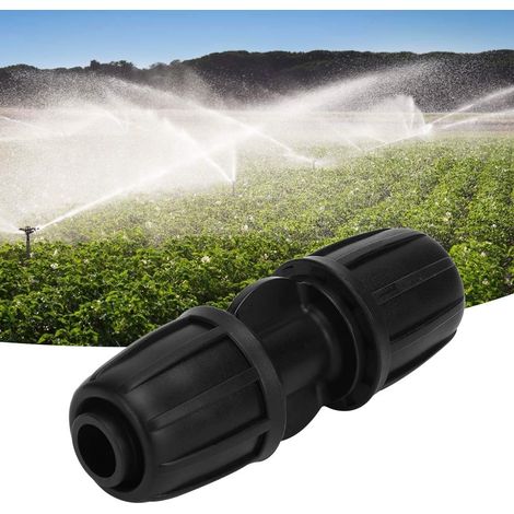 Ej.Life Straight Water Connector,10PCS Gerader Wasseranschluss für 16 mm PE Schlauchbewässerung Gerade Wasser Rohr Verbinder Rohr Anschluss Fitting (1/5)