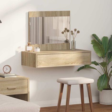 Schminktisch mit Schubladen Braun 83 x 40 x 70 cm Holzwerkstoff