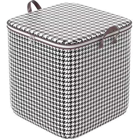 Sac De Rangement - Tissu Non Tissé - Fermeture Éclair Double - Poignée Renforcée - Pour Couettes Oreillers Et Linge - 1 Pièce (1/5)