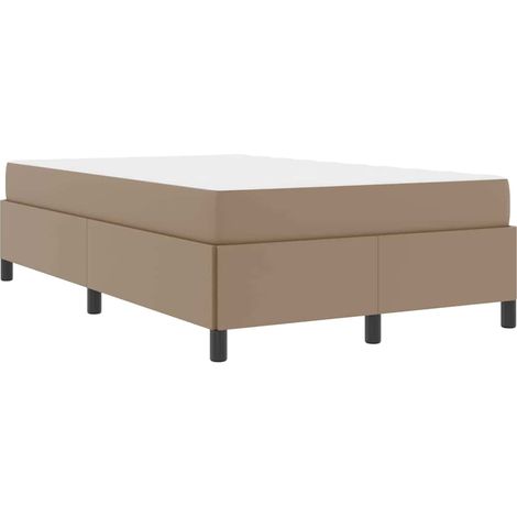 Lit double,Lit adulte,Cadre de lit avec matelas Cappuccino 120 x 190 cm Faux cuir CFW6546892 (1/5)