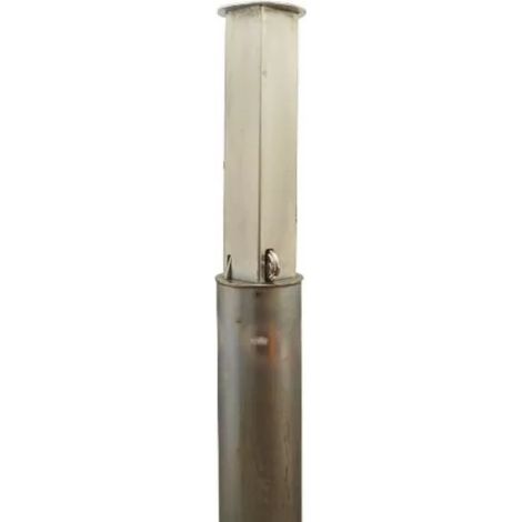 Ultra Secure – Poteau télescopique galvanisé 535mm – Dispositif anti-bélier – Acier épais 4mm – Clefs distinctes pour sécurité accrue - TP-120-G (1/5)