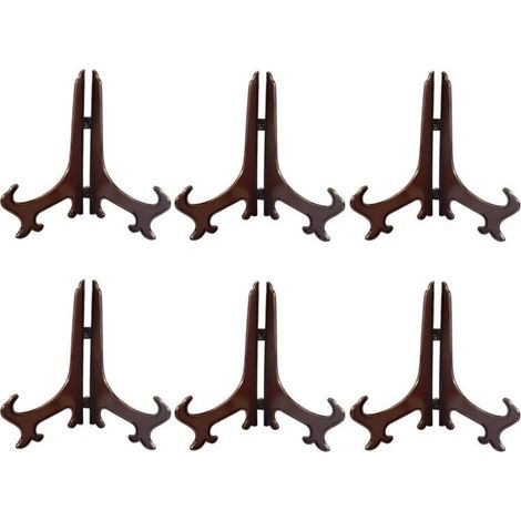 Plastique Marron chevalets ou Plaque de Support/Supports pour Photos ou Autres Articles sur Les Mariages, décoration de la Maison, Anniversaires, des Tables (Lot de 6)-8 inch-Fei Yu (1/5)