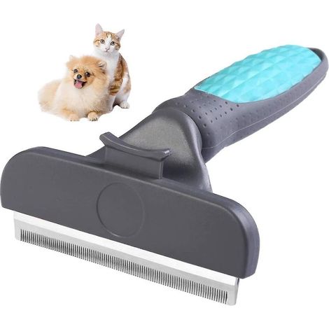 Brosse anti-moisissures, à poils courts ou longs, adaptée aux chiens, chats, chevaux et lapins, avec manche ergonomique antidérapant en caoutchouc et lames en acier inoxydable. Vendue à l'unité. (1/5)