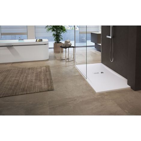 Receveur de douche Blanc ultra-plat recoupable NOVELLINI CUSTOM H. 3,5 cm-Blanc-Blanc-- (1/5)
