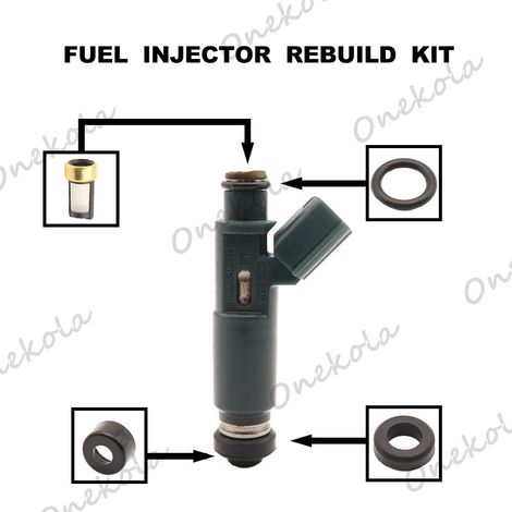 Kit de réparation d'injecteur de carburant, joint d'étanchéité et filtre compatibles avec Toyota ZZE121 3ZZFE 23250-22010 (1/2)