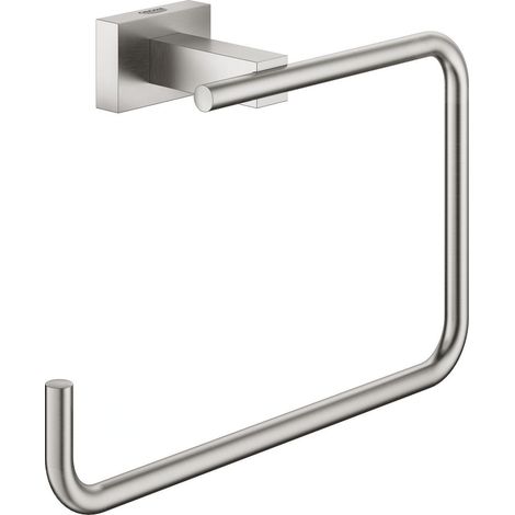 Grohe Essentials Cube Anneau porte-serviette Finition inox brossé infinity, 40510DC1 (1/3)