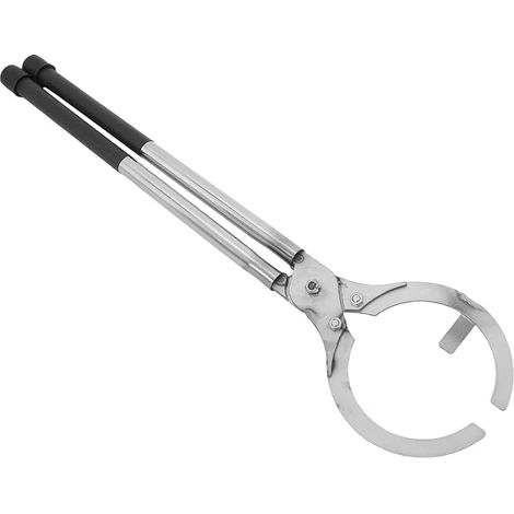 SHINEOFI Tiegel-Feuerzange für Gießereien, schwarzer Edelstahl (1/5)