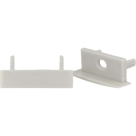 Coppia Tappi Tappini Termine Per Chiusure Profilo Barra Alluminio Larga Da 20mm BA2810 (1/3)
