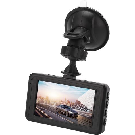 Caméra de voiture 3 en 1, DVR HD avec écran LCD, angle large 120°, détection de mouvement, charge USB, enregistreur vidéo pour automobile. (1/5)