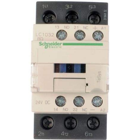 Contacteur TeSys LC1D 3P AC3 440V 32 A bobine 24 V CC - LC1D32BD