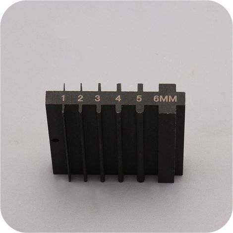 Affûteur Pour Outils De Maroquinerie - Bloc D’Affûtage En Acier Trempé - Pour Lames De Débordureur Et Rainureuse - Type A Ou B - 1 Pièce (1/5)