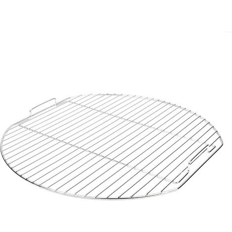 Somagic – Grille de barbecue 55 cm en acier chromé – Surface de cuisson spacieuse – Poignées latérales pour rangement optimisé
