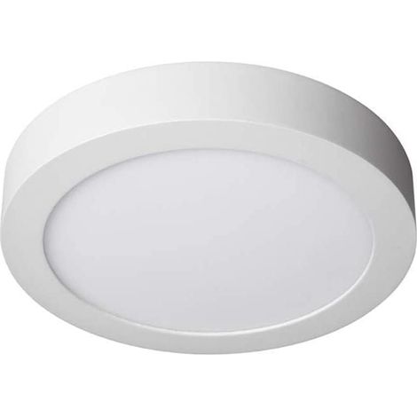 Plafoniera tonda a led montaggio esterno 12 watt luce calda 3000k driver incluso forma circolare in alluminio da soffitto (1/5)