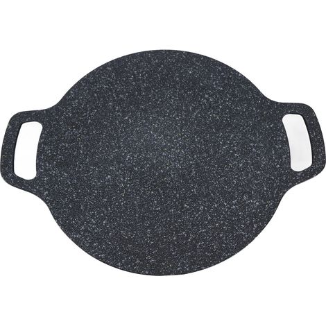 Barbecue coréen, plaque de cuisson universelle à induction, poêle antiadhésive, plaque de cuisson en aluminium épais pour une utilisation intérieure et extérieure, 34 cm / 13,4 pouces (1/5)