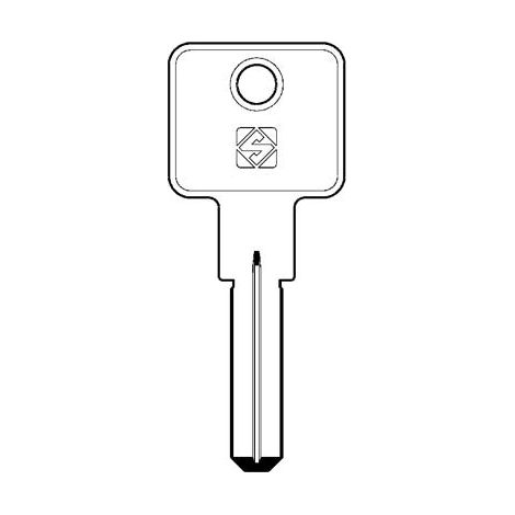 CHIAVE PUNZONATA MG MONTI MG8 SILCA - OTTONE NICHELATO- 5 pezzi