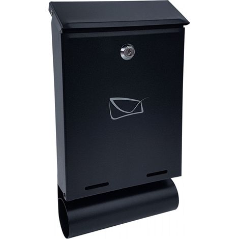 CASSETTA POSTALE YORK TUBA NERO OPACO - SKL YORT 482