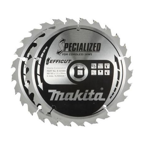 Makita B-62985-2 EFFICUT Sägeblatt 165x20x25Z