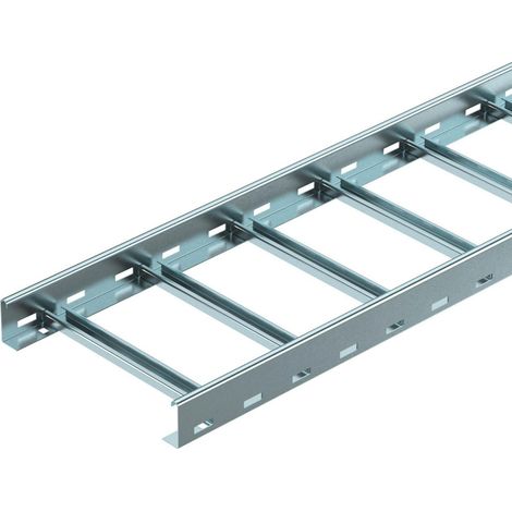 OBO Bettermann Kabelleiter Funktionserhalt Sprossenabstand 150mm 60x200x6000 Stahl bandverzinkt, 6 Meter, 6207501