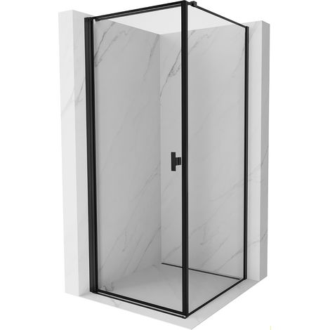 Mexen Mist-B cabina doccia con apertura a sinistra 70 x 70 cm, cornice nera, nero - 8A2T-070-070-70-70-L (1/5)