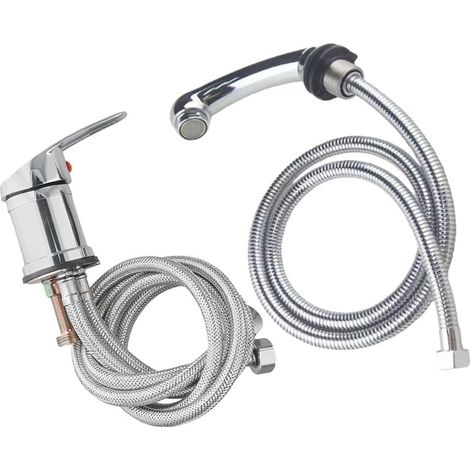 mitigeurs et robinets de douche à main, robinet de lavabo de coiffure, salon de coiffure, shampooing, lit, pulvérisateur, robinet mitigeur pour évier de douche avec tuyau pour (1/5)