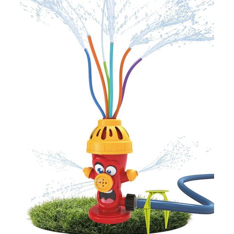 Arroseur d'eau Hydrant - pour Enfants à partir de 3 Ans - avec tuyaux d'arrosage - coloré - 12 x 9,5 x 25 cm (1/5)
