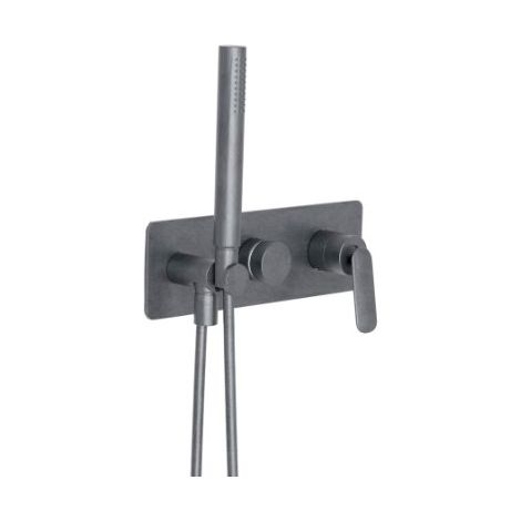 Façade douche/bain 2 sorties Métal Brossé - CRISTINA ONDYNA FL60277 (1/2)