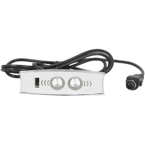 Télécommande de fauteuil releveur électrique avec port USB, rétroéclairage LED, 5 broches, couleur argent (1/5)