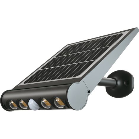 V-TAC VT-11108 Lampe de jardin à led solaire 8W avec panneau solaire extérieur avec capteur de mouvement pir 6400k IP65 sku 6850 (1/8)