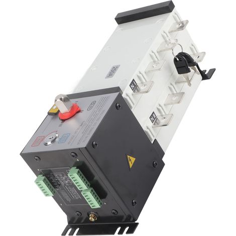 Generator-Umschalter, isoliert, 2 Eingänge, 1 Ausgang, mechanische Verriegelung, automatischer Dual-Power-Umschalter, AC 400 V, 250 A (1/5)